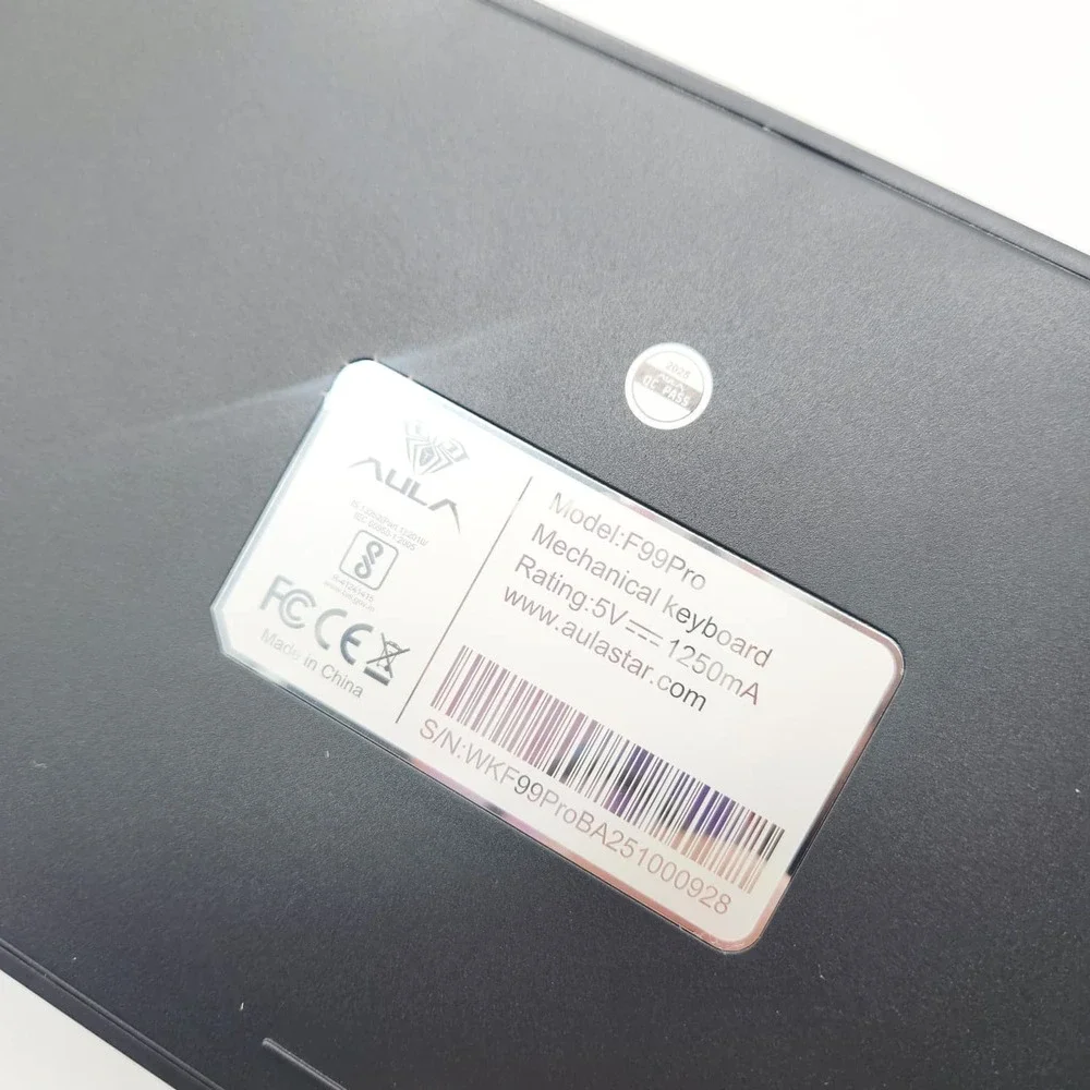 AULA F99 Pro Silent Wireless Mechanical Keyboard Tri-Mode‎ Hot-Swap RGB Black